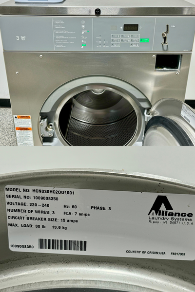 2010 Huebsch HCN030HC2OU1001, 30lb