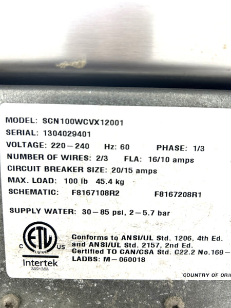 2013 Speed Queen SCN100WCVX12001, 100lb