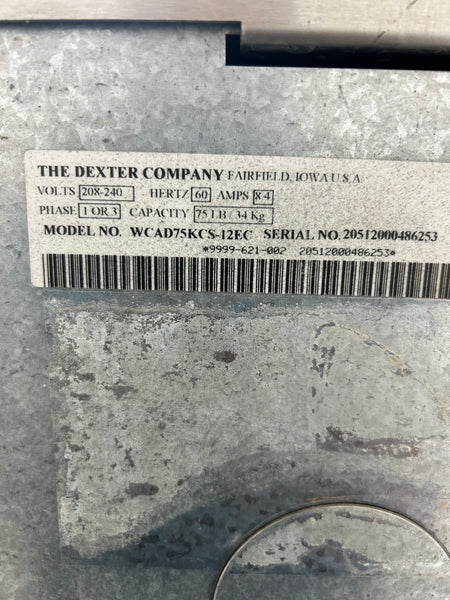 2005 Dexter WCAD75KCS-12EC T1200, 75lb