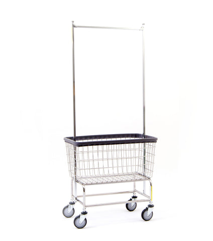 R&B Wire Rolling Laundry Cart