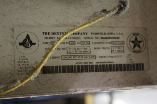 Dexter DL2X30QSS Serial Tag