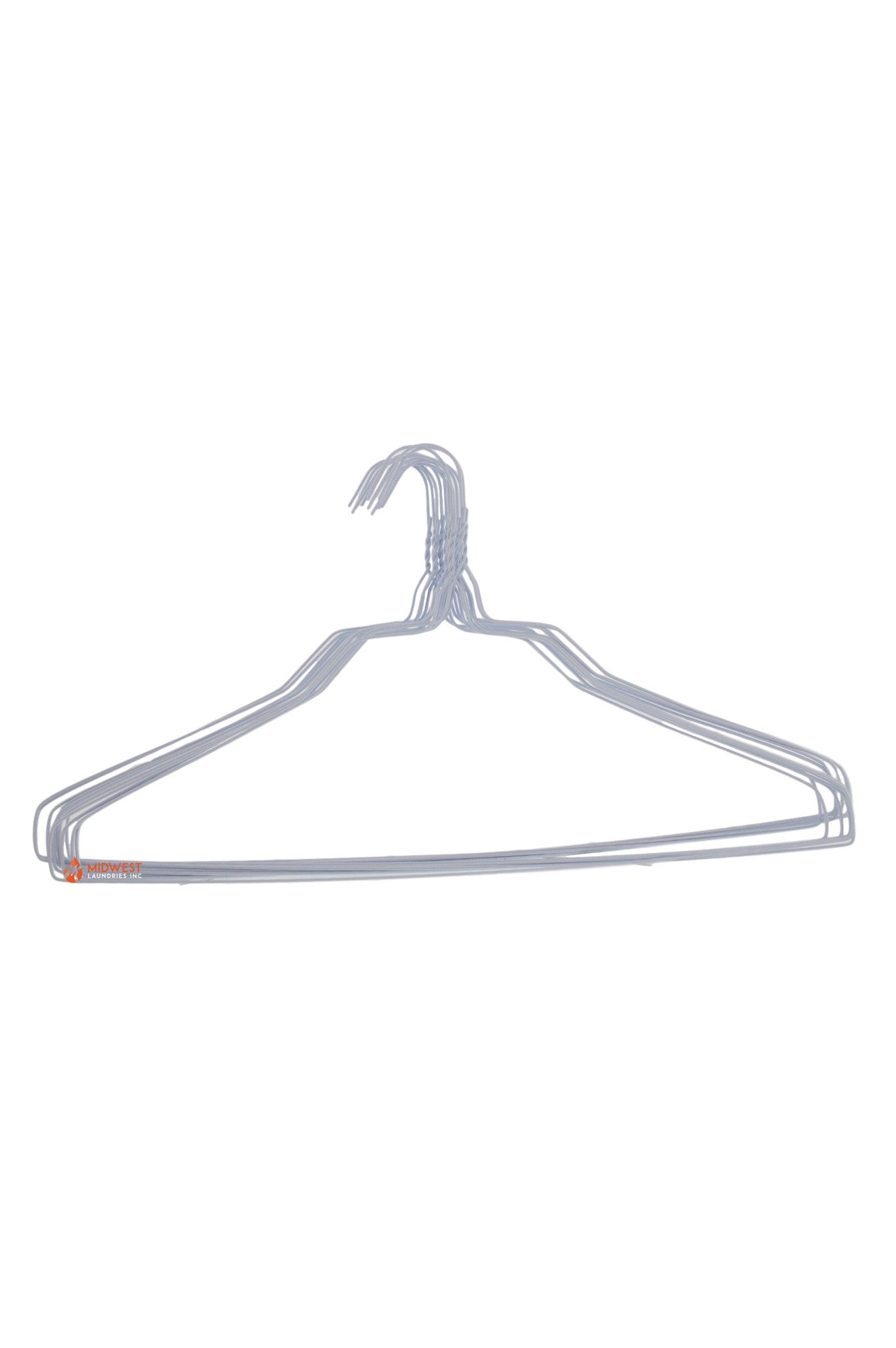 Wire Hangers Bulk - 200 White Metal Hangers - 18 Inch 14.5 Gauge Standard
