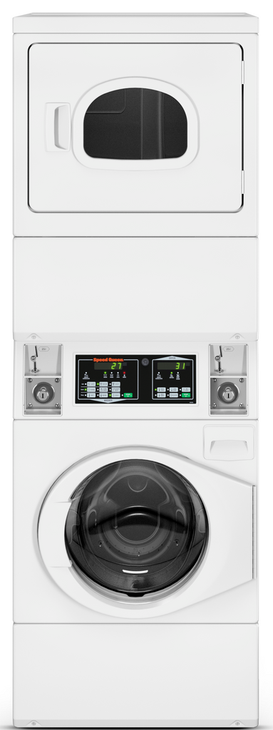Speed Queen Stackable Washer/Electric Dryer Combo, STENCASP176TW01 ...